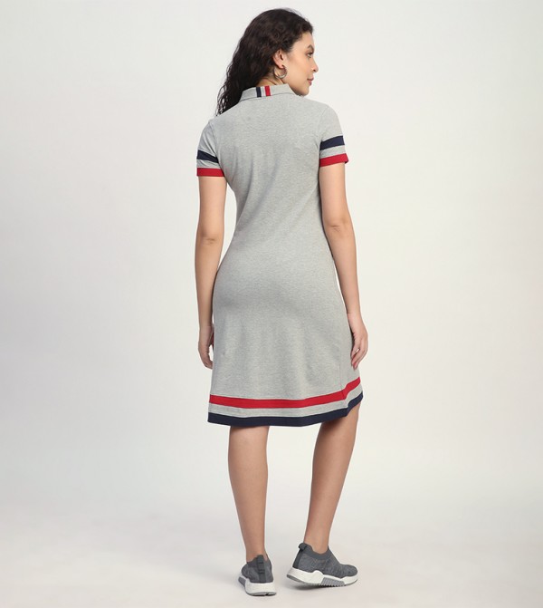 Beverly Hills Polo Club Dresses - Grey Shirt & T-Shirt Dresses
