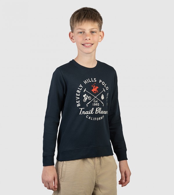 Beverly Hills Polo Club Winterwear & Outerwear - Navy Sweatshirts