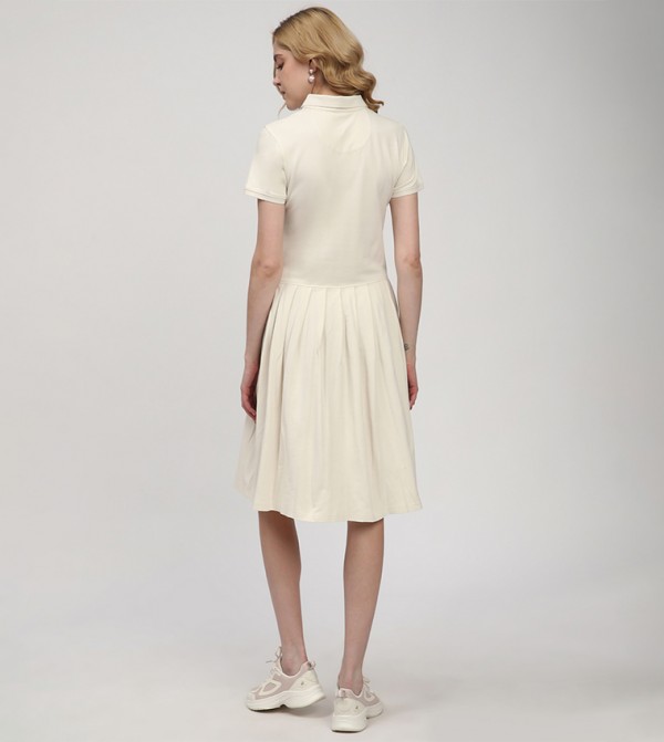Beverly Hills Polo Club Beverly Hills Polo Club - Off White Shirt & T-Shirt Dresses