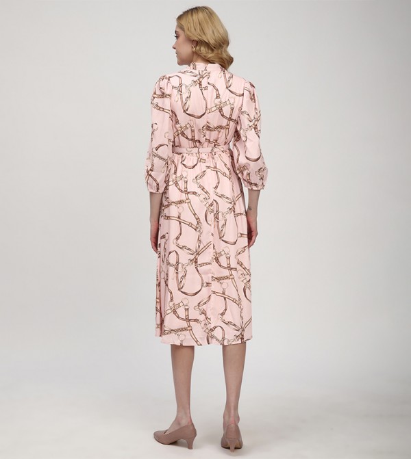 Beverly Hills Polo Club  Clothing - Pink Midi Dresses