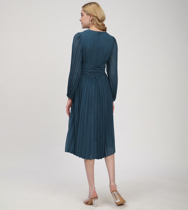 Beverly Hills Polo Club  - Teal Midi Dresses