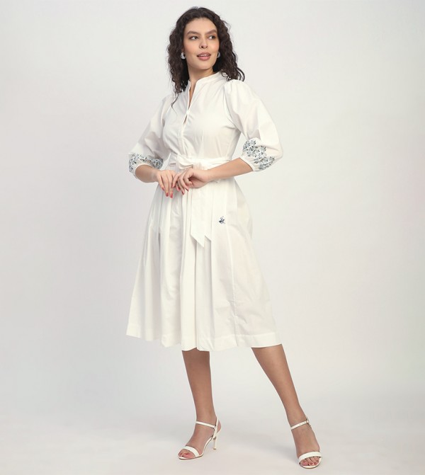 بيفرلي هيلز بولو كلوب بيفرلي هيلز بولو كلوب - أبيض Midi Dresses