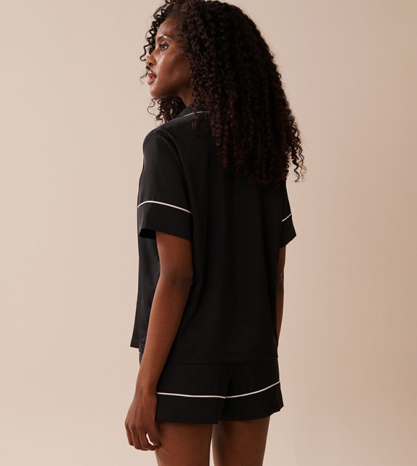 La Vie en Rose  - Black Pyjama Set