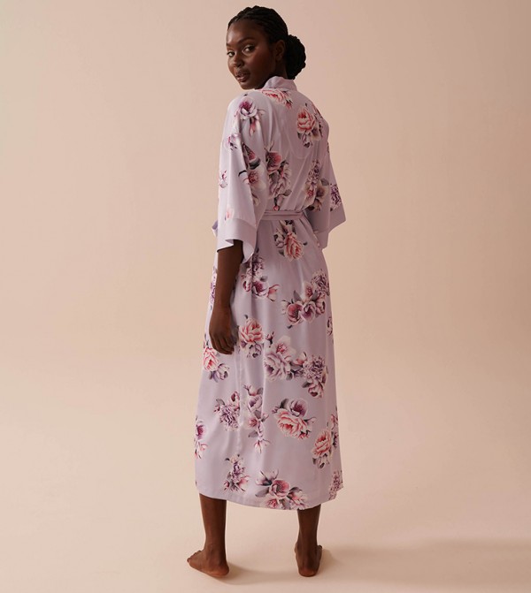 La Vie en Rose  Sleepwears & Loungewears - Purple Night Robes & Kimonos