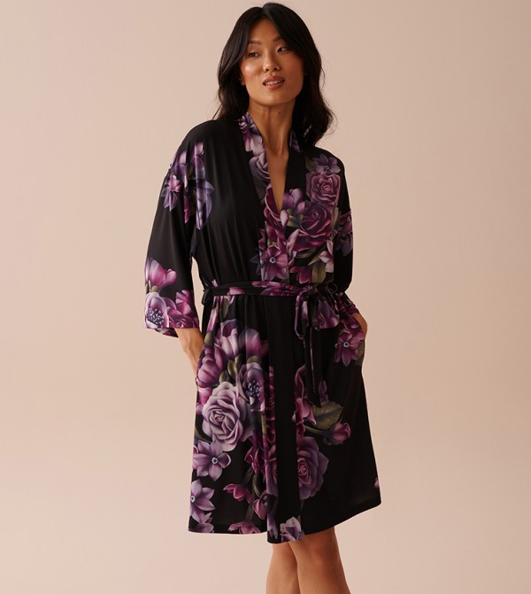 لافي ان روز  ملابس - أسود Night Robes & Kimonos