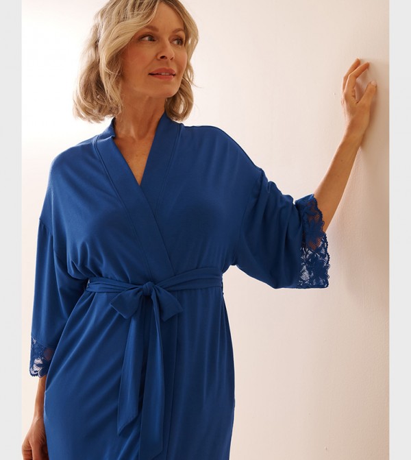 La Vie en Rose Sleepwears & Loungewears - Blue Night Robes & Kimonos