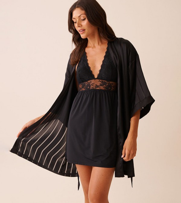 لافي ان روز لافي ان روز - أسود Night Robes & Kimonos