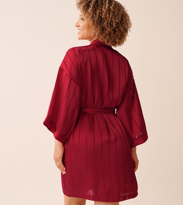 La Vie en Rose Sleepwears & Loungewears - Red Night Robes & Kimonos
