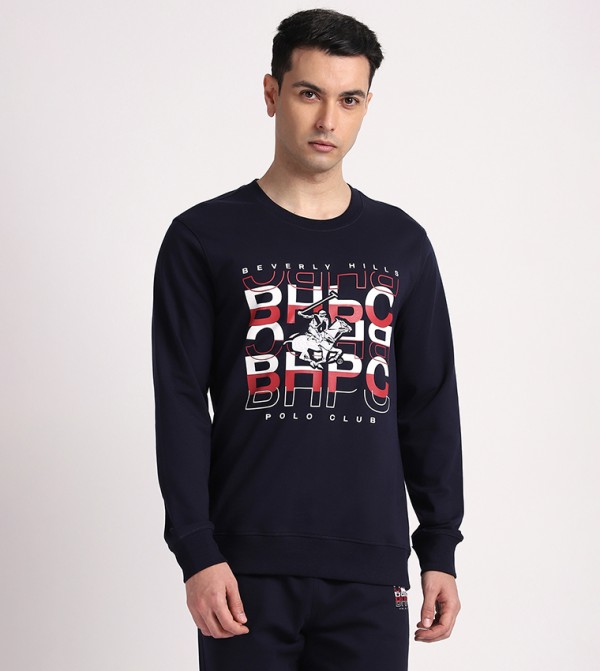 Beverly Hills Polo Club  Clothing - Navy Sweatshirts