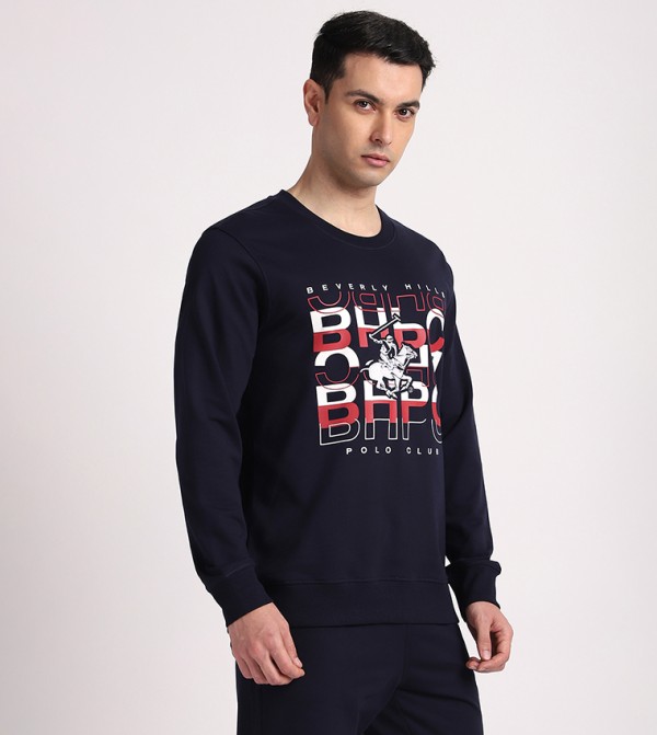 Beverly Hills Polo Club  Clothing - Navy Sweatshirts