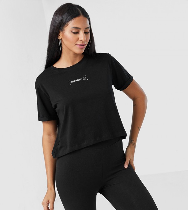F5 F5 - Black Short Sleeve Tee