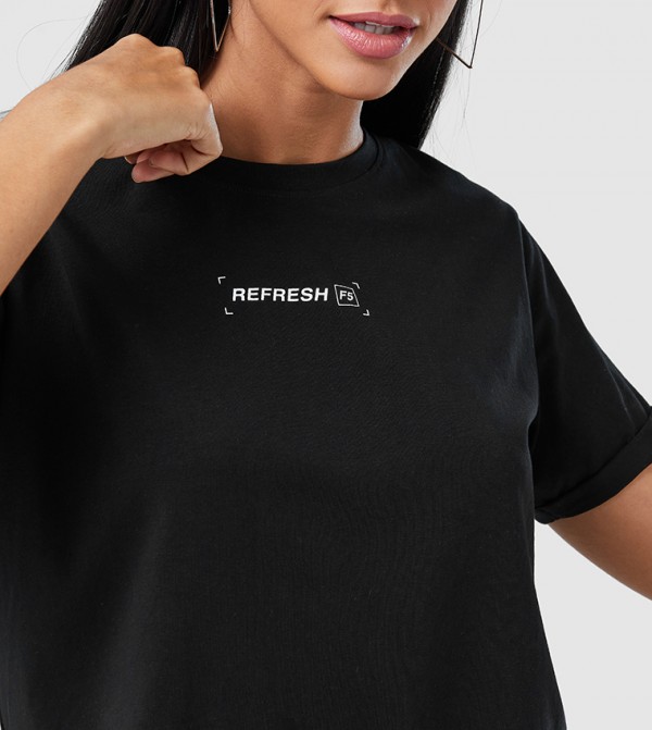 F5 F5 - Black Short Sleeve Tee