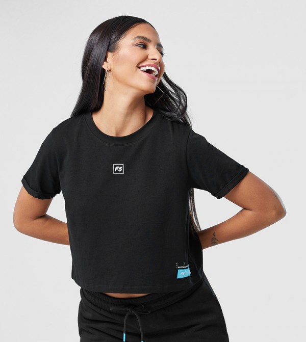 F5 F5 - Black Short Sleeve Tee