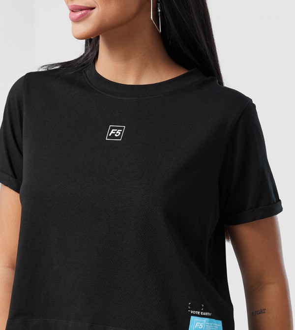 F5 F5 - Black Short Sleeve Tee