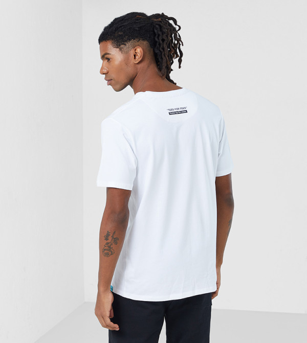 F5 F5 - White Casual T-Shirts