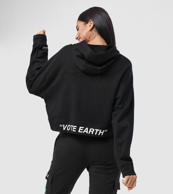F5 F5 - أسود Fashion Hoodie