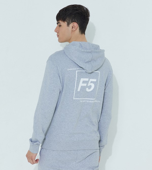 F5 F5 - رمادي Fashion Hoodie