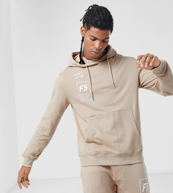 F5 F5 - Beige Hoodies
