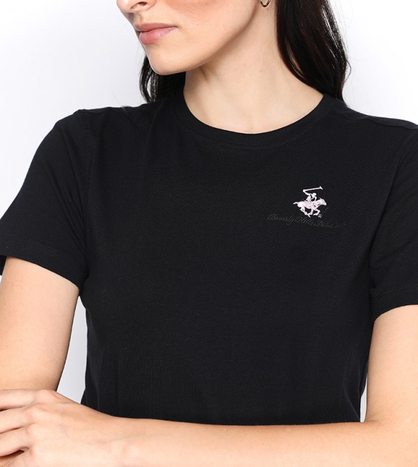 Beverly Hills Polo Club Influencers - Black Casual T-Shirts