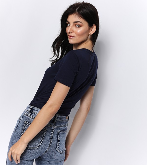 Beverly Hills Polo Club  T-Shirts - Navy Casual T-Shirts