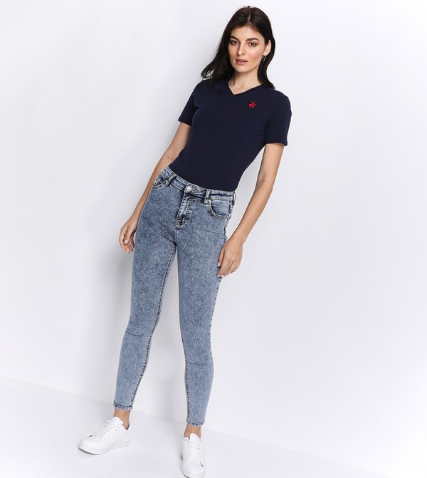 Beverly Hills Polo Club  T-Shirts - Navy Casual T-Shirts