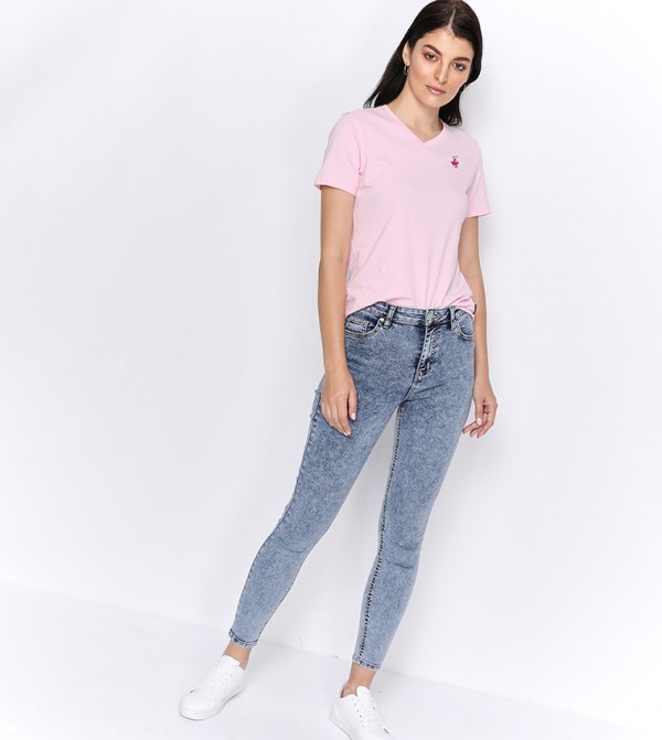 Beverly Hills Polo Club  T-Shirts - Pink Casual T-Shirts