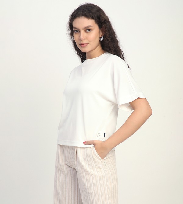Beverly Hills Polo Club  T-Shirts - White Long Sleeve T-Shirts
