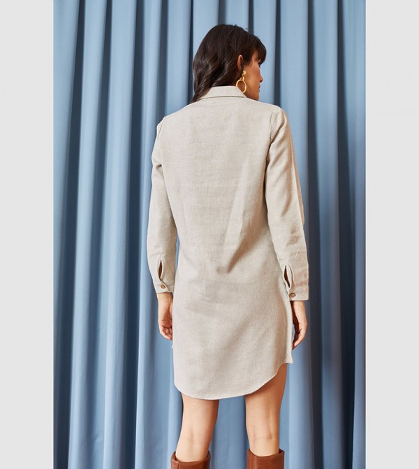 Olalook  - Beige Casual Dresses