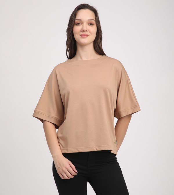Beverly Hills Polo Club  T-Shirts - Brown Short Sleeve T-Shirts