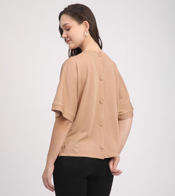 Beverly Hills Polo Club  T-Shirts - Brown Short Sleeve T-Shirts