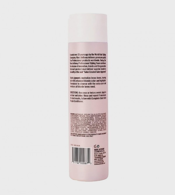Marc Anthony  Hair Color - White Shampoo