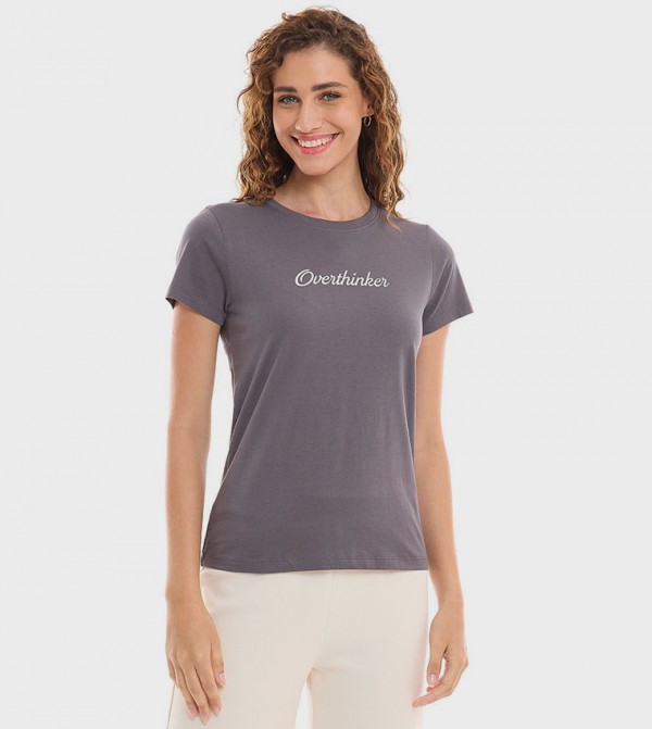 R&B  - Grey Short Sleeve T-Shirts