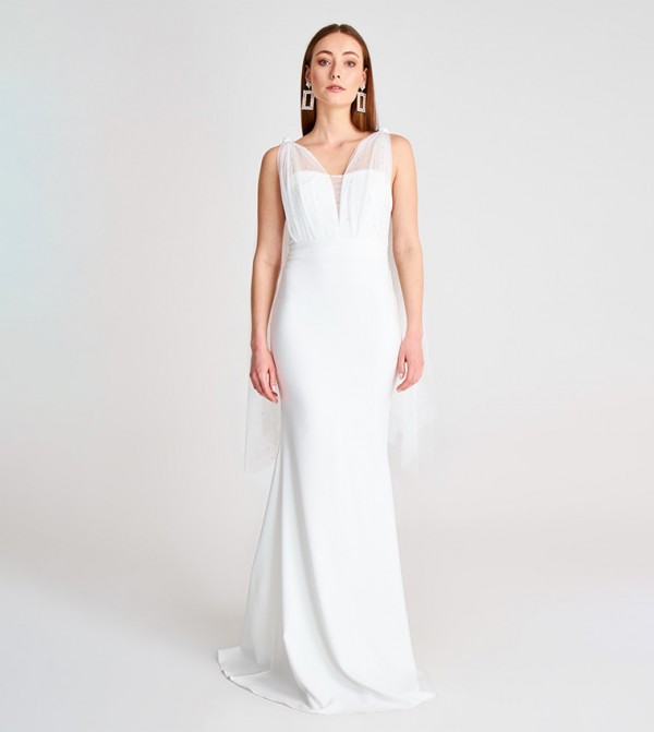 Trendyol evening wear - White Party Dresses