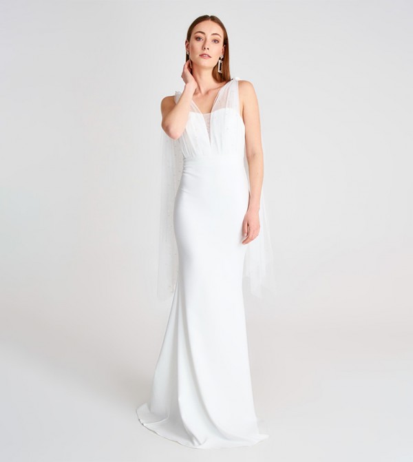 Trendyol evening wear - White Party Dresses