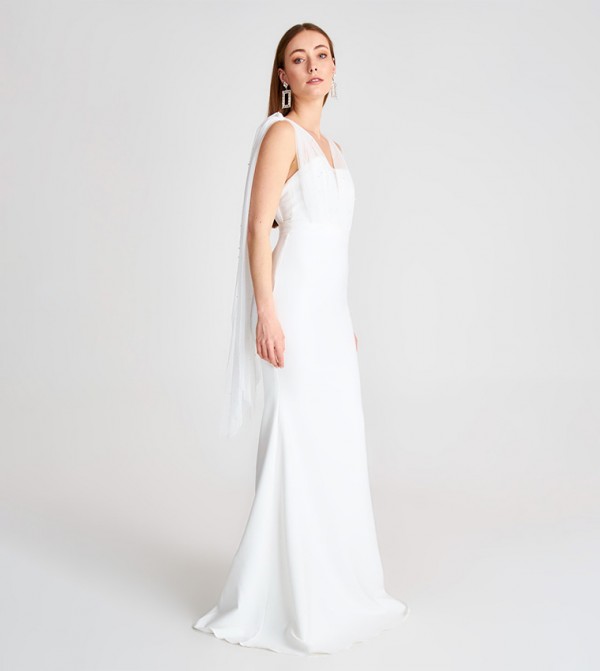 Trendyol evening wear - White Party Dresses