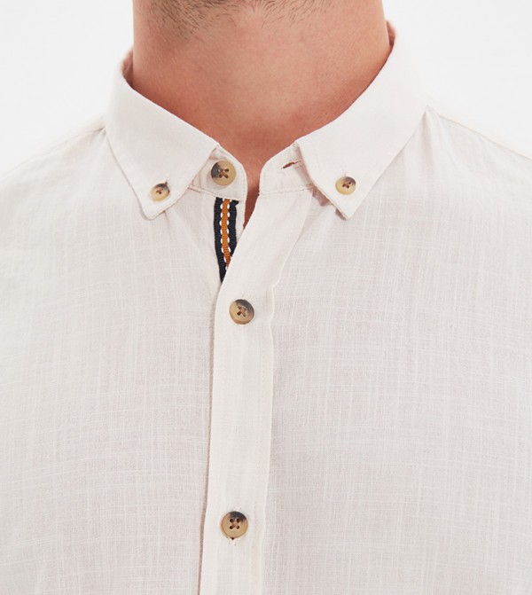 Trendyol  Shirts - White Casual Shirt