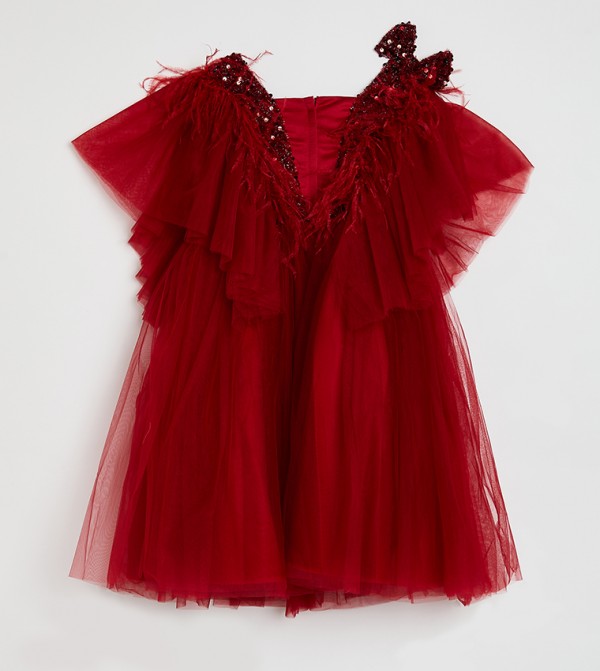 Ddaniela  Party Dress - Red Party Dress