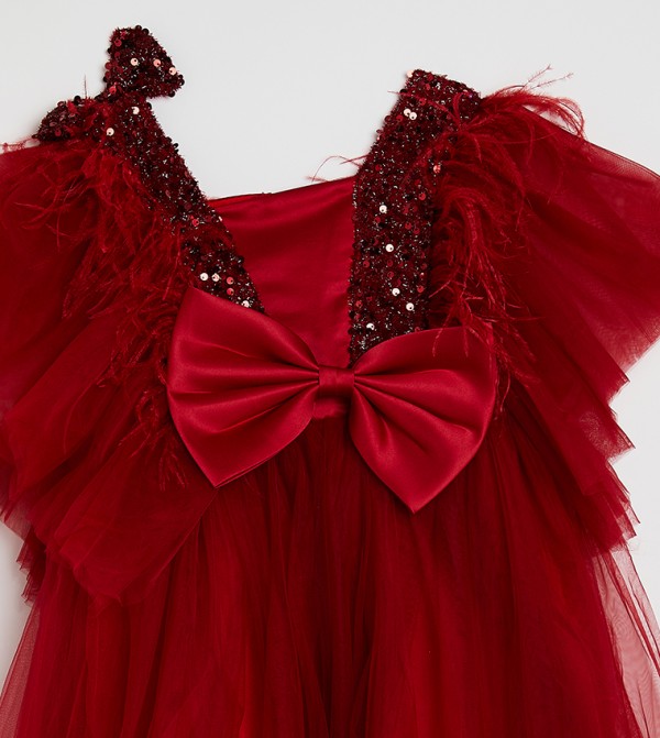 Ddaniela  Party Dress - Red Party Dress