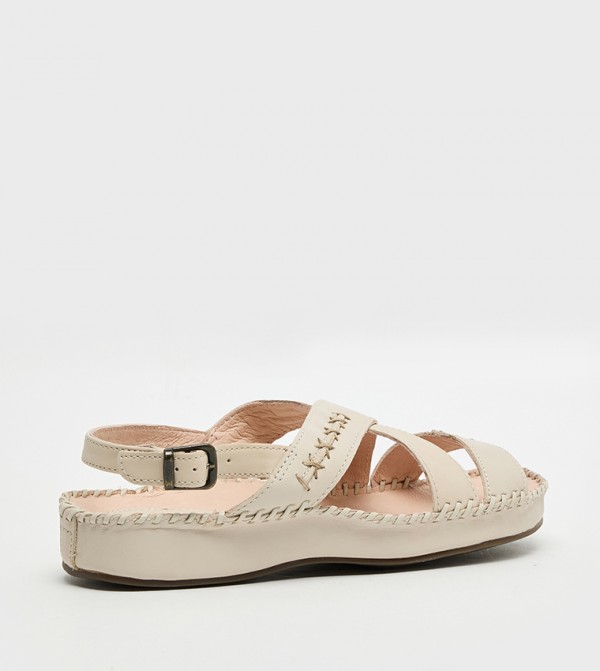 Hush Puppies Hush Puppies - Beige Flat Sandals