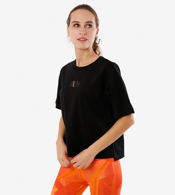 Anta Anta - Black Casual T-Shirts