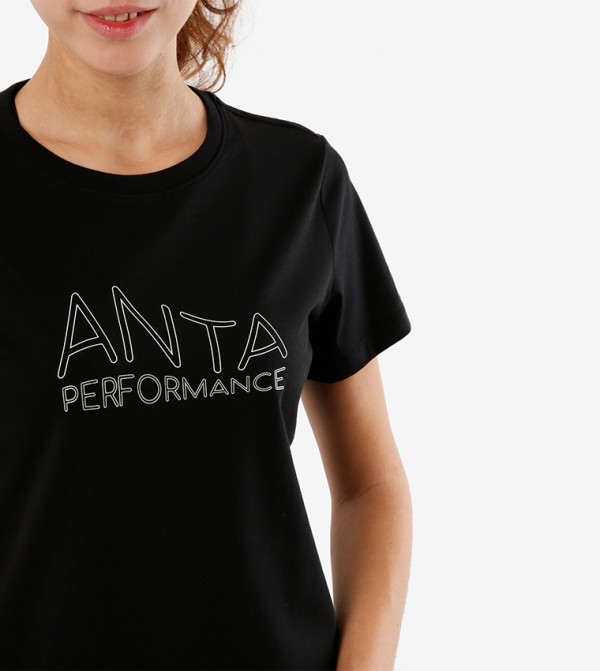 Anta Anta - Black Casual T-Shirts