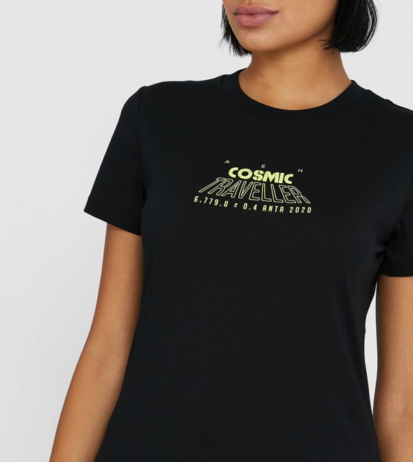 Anta Anta - Black Casual T-Shirts