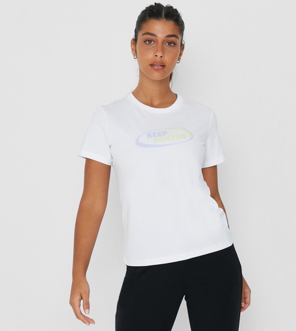 Anta Anta - White Casual T-Shirts