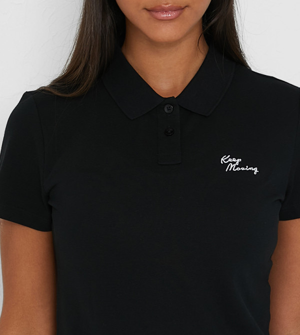 Anta Anta - Black Casual T-Shirts