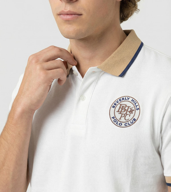 Beverly Hills Polo Club  Clothing - White Polo T-shirts