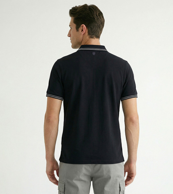 Beverly Hills Polo Club  T-Shirts - NAVY BLUE Polo T-shirts