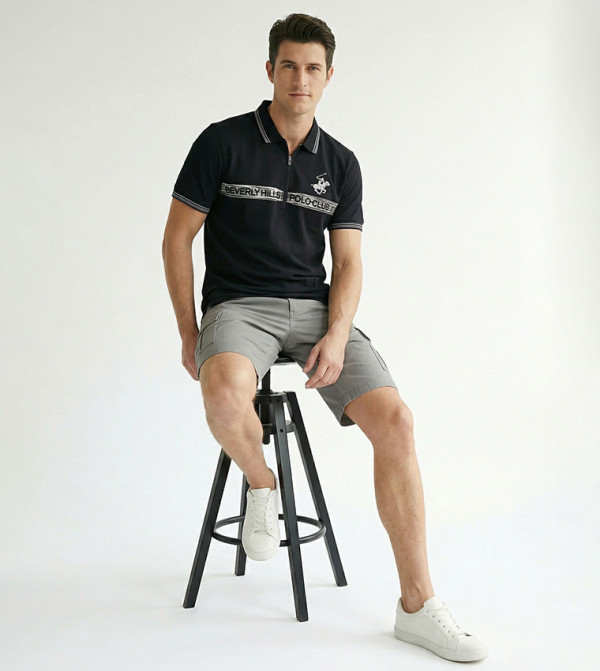 Beverly Hills Polo Club  T-Shirts - NAVY BLUE Polo T-shirts