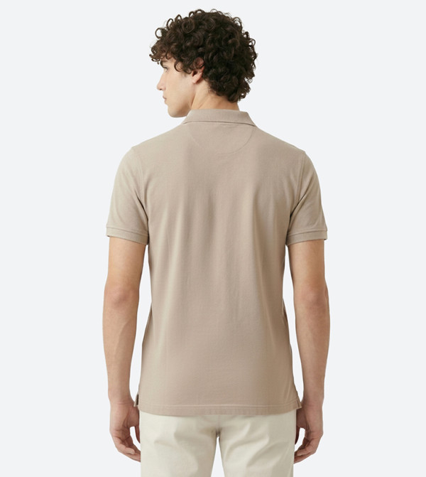 Beverly Hills Polo Club  Polo T-Shirts - Beige Polo T-shirts