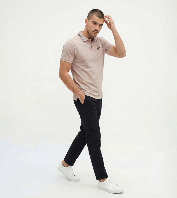Beverly Hills Polo Club  Clothing - Beige Polo T-shirts