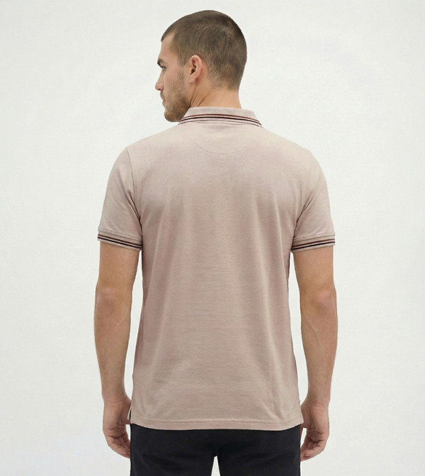 Beverly Hills Polo Club  Clothing - Beige Polo T-shirts